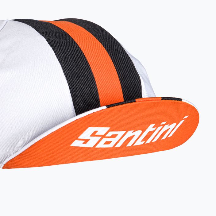 Santini Bengal șapcă de ciclism alb 2S460COTBENGBIUNI 6