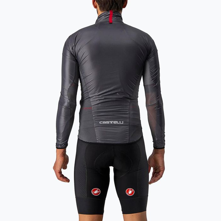 Jachetă de ciclism pentru bărbați Castelli Aria Shell dark gray 2