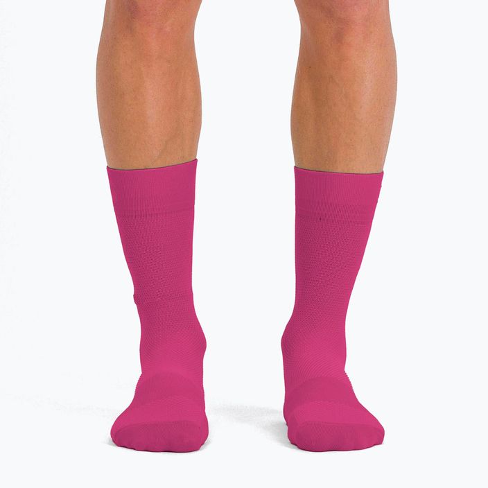 Șosete de ciclism Sportful Matchy roz pentru femei 1121053.543