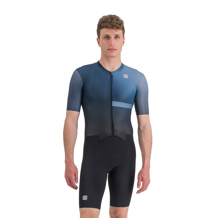 Costum de ciclism pentru bărbați Sportful Bomber negru-albastru 1122028.002 2