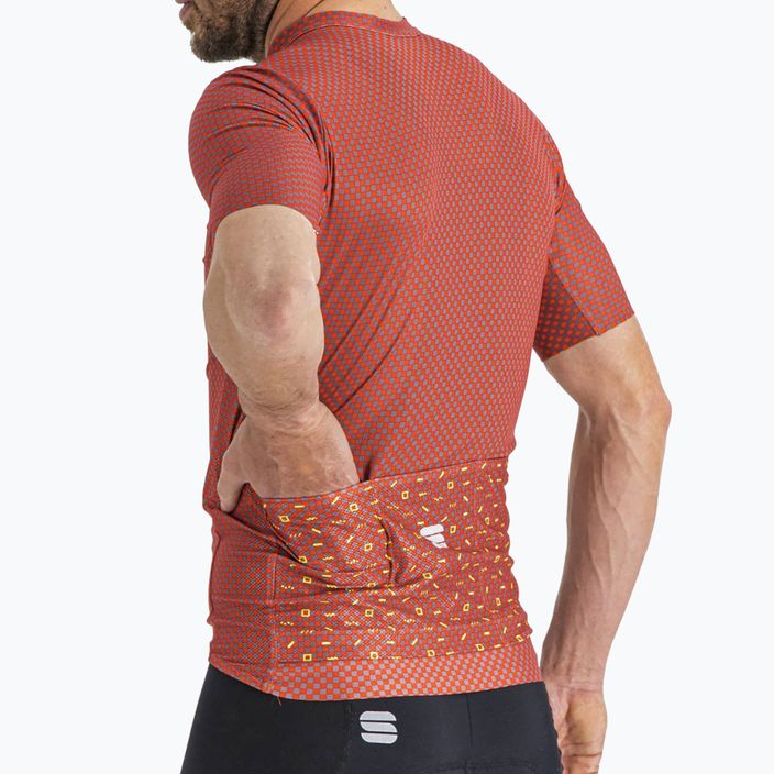 Sportful Checkmate tricou de ciclism pentru bărbați roșu 1122035.140 4