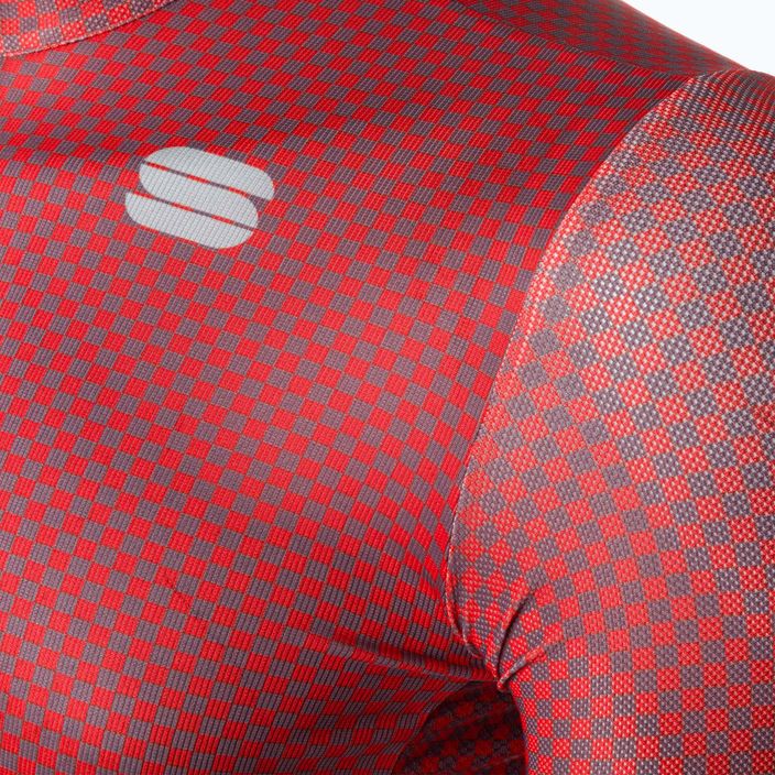 Sportful Checkmate tricou de ciclism pentru bărbați roșu 1122035.140 7