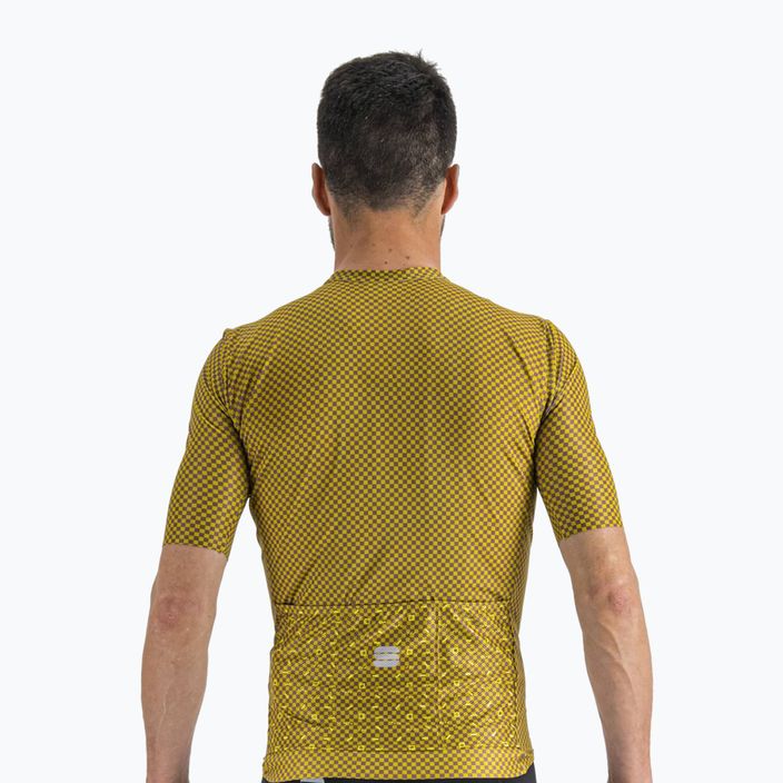Sportful Checkmate tricou de ciclism pentru bărbați galben 1122035.371 2