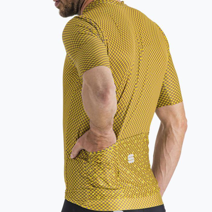 Sportful Checkmate tricou de ciclism pentru bărbați galben 1122035.371 5
