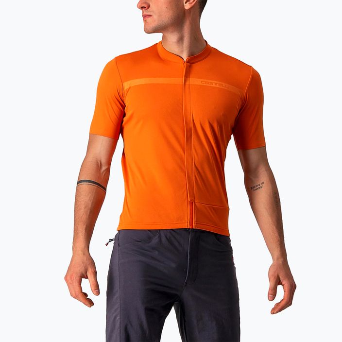 Tricou de ciclism pentru bărbați Castelli Unlimited Allroad orange rust