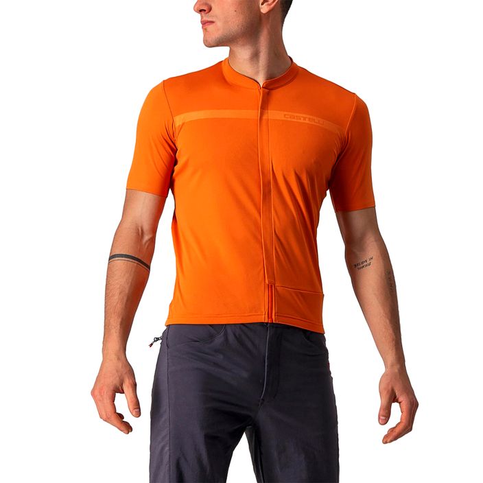 Tricou de ciclism pentru bărbați Castelli Unlimited Allroad orange rust 2