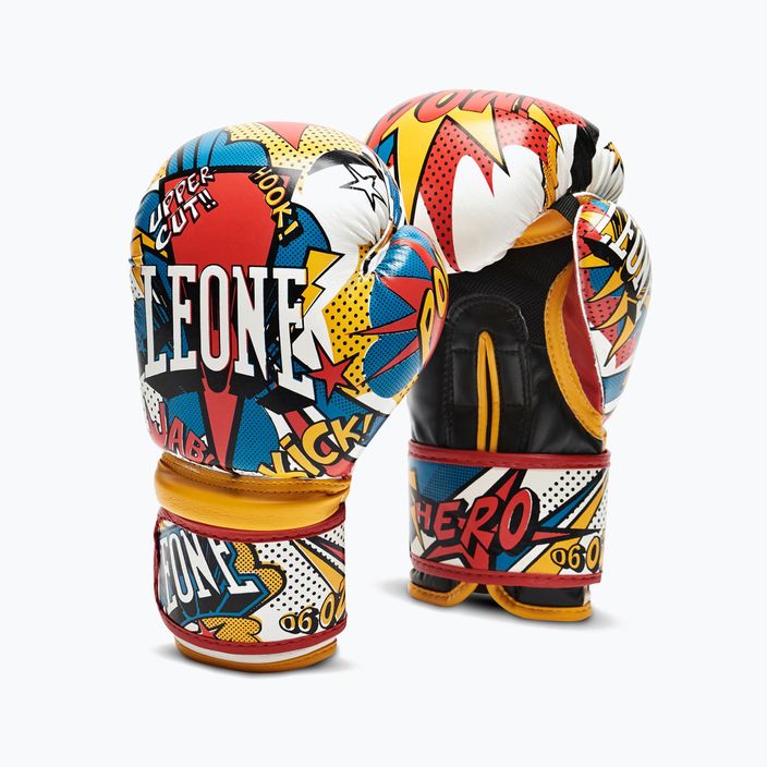 Mănuși de box pentru copii Leone Hero colorate GN400J 9