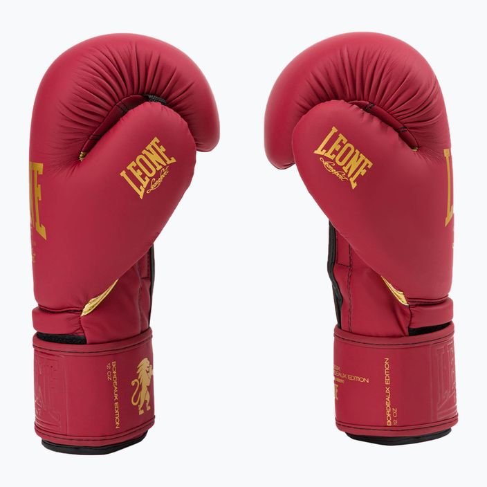 Leone Bordeaux Bordeaux mănuși de box roșu GN059X 4