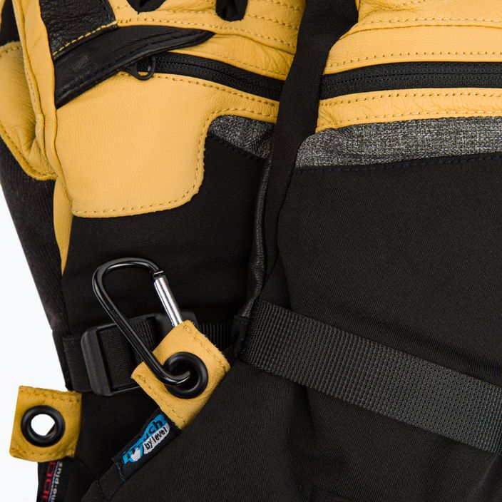 Mănuși de snowboard pentru bărbați Level Ranger Leather galben 2091 4