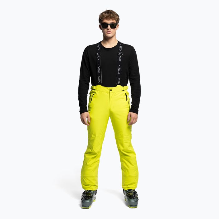 Pantaloni de schi pentru bărbați CMP, galben, 3W17397N