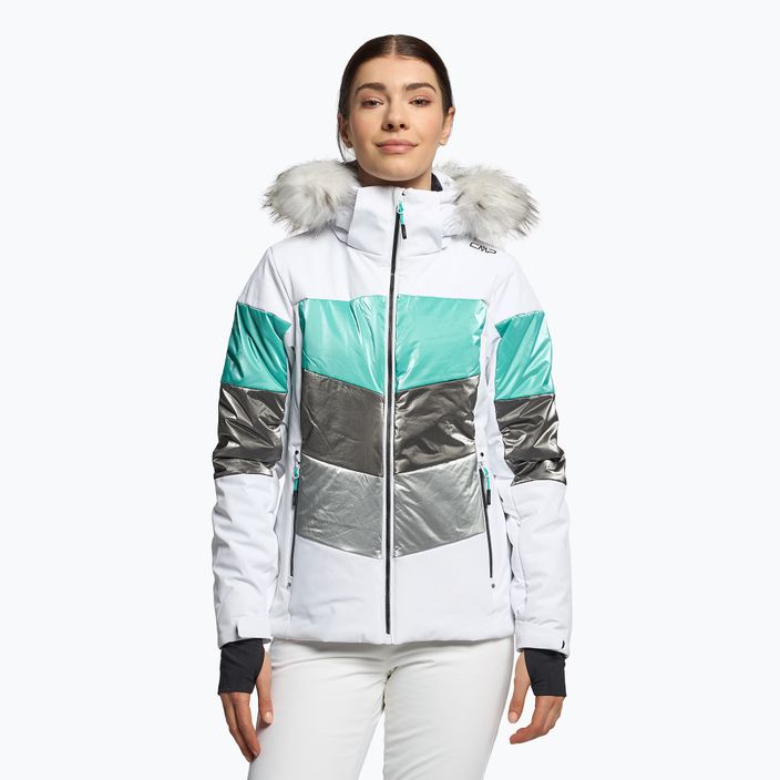 Jachetă de schi pentru femei CMP, alb, 30W0626 A001
