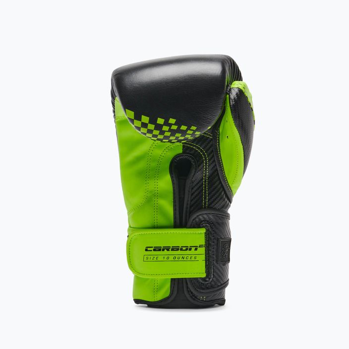 Mănuși de box Leone Carbon22 negru-verde GN222 10