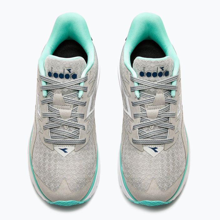 Pantofi de alergare pentru femei Diadora Equipe Nucleo silver dd/white/aruba blue 13