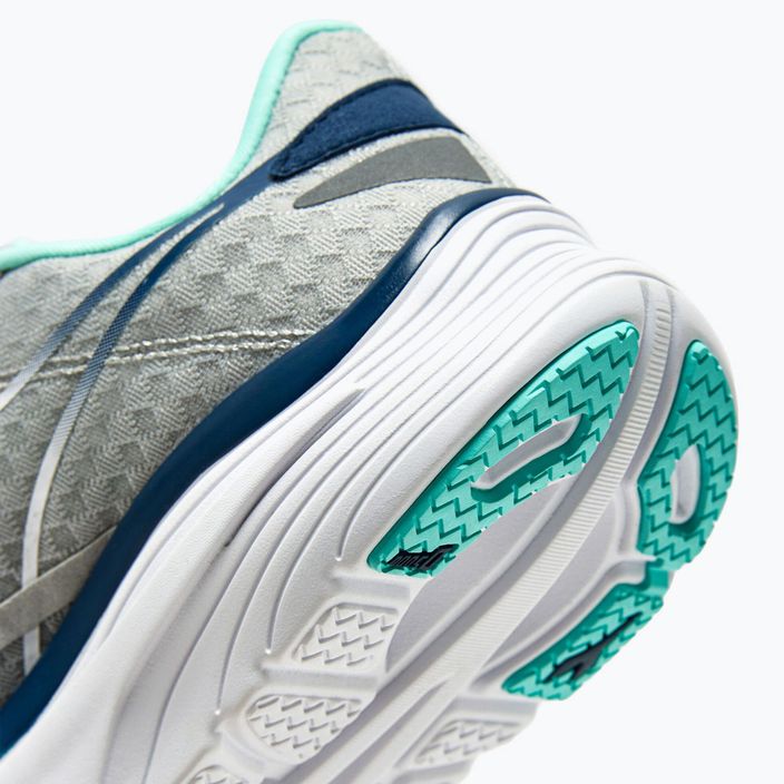 Pantofi de alergare pentru femei Diadora Equipe Nucleo silver dd/white/aruba blue 16