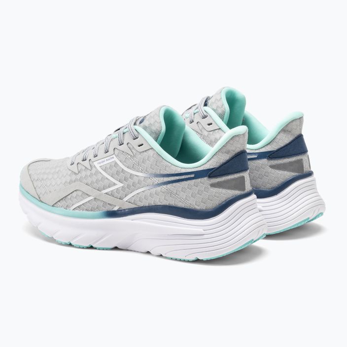 Pantofi de alergare pentru femei Diadora Equipe Nucleo silver dd/white/aruba blue 3