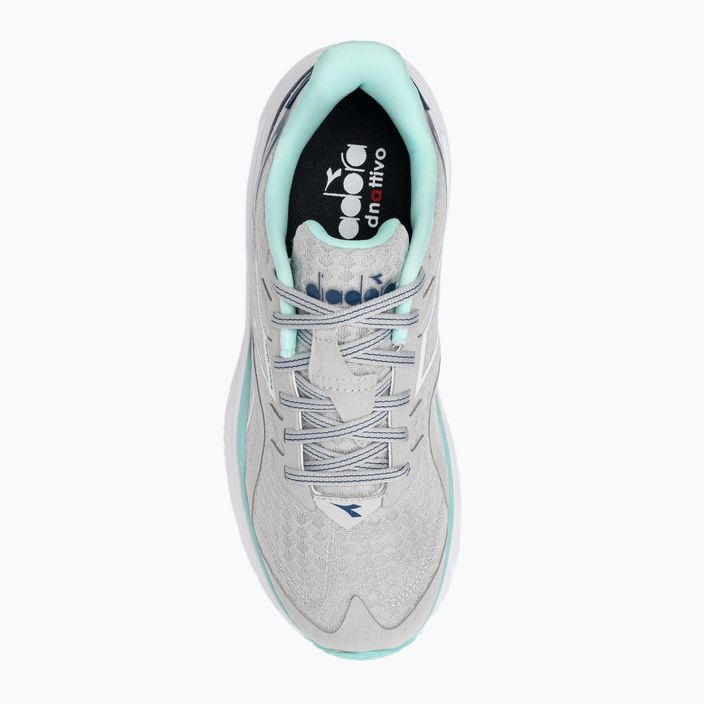 Pantofi de alergare pentru femei Diadora Equipe Nucleo silver dd/white/aruba blue 6