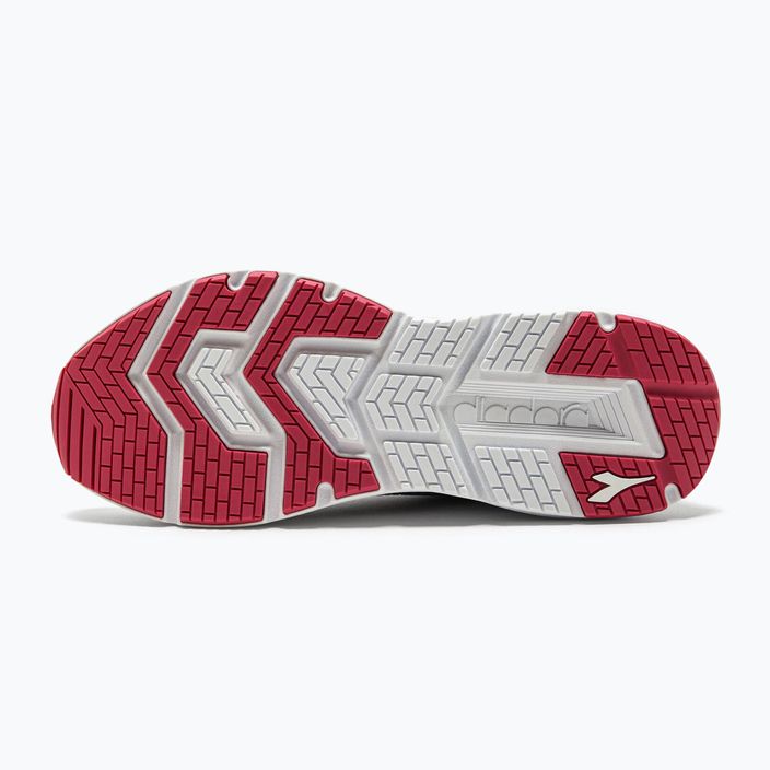 Pantofi de alergare pentru femei Diadora Passo 3 silver dd/blk/rubine red c 14