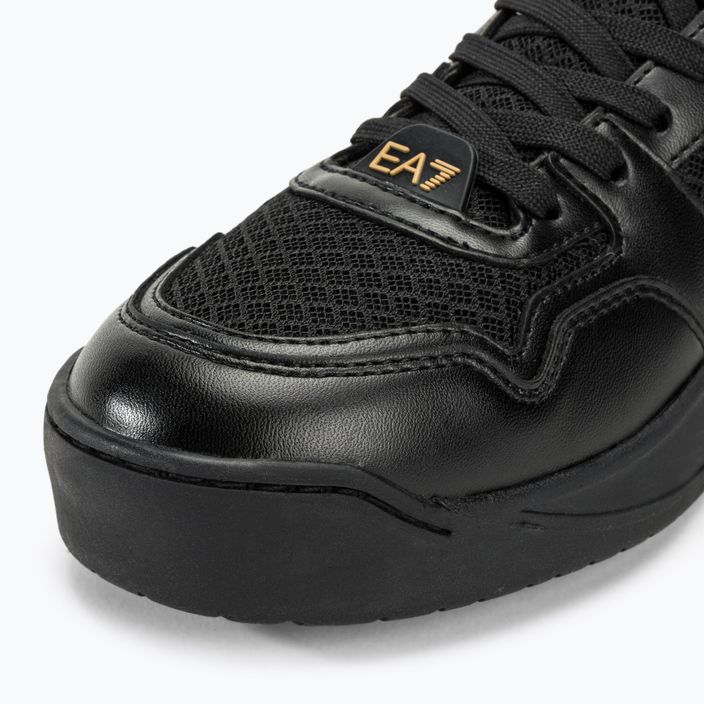 EA7 Emporio Armani Basket Mid triplu negru / aur pantofi 7