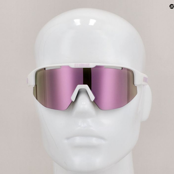 Ochelari de ciclism Bliz Matrix S3 mat alb violet mat cu logo / maro roz multi 52304-04 7