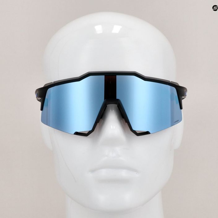 100% Speedcraft ochelari de ciclism cu oglindă multistrat negru mat/albăstrui 60007-00004 11