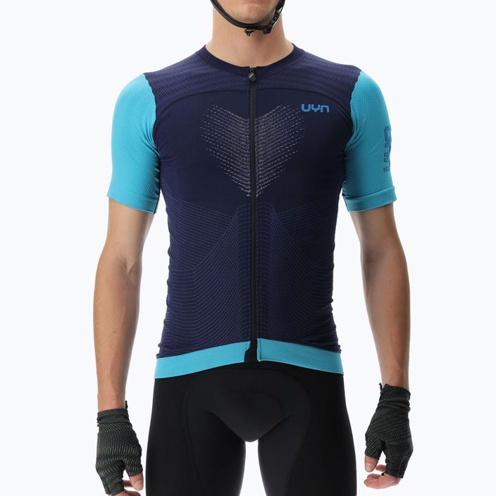Tricoul de ciclism pentru bărbați UYN Garda peacot/blue radiance