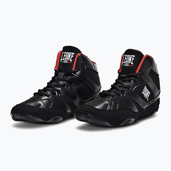 LEONE pantofi de box pentru bărbați 1947 Luchador negru CL130 10