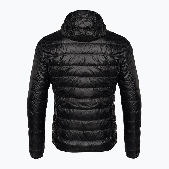 EA7 Emporio Armani Emporio Armani Train Core ID Down Light Hoodie cu glugă cu logo negru/auriu pentru bărbați 2