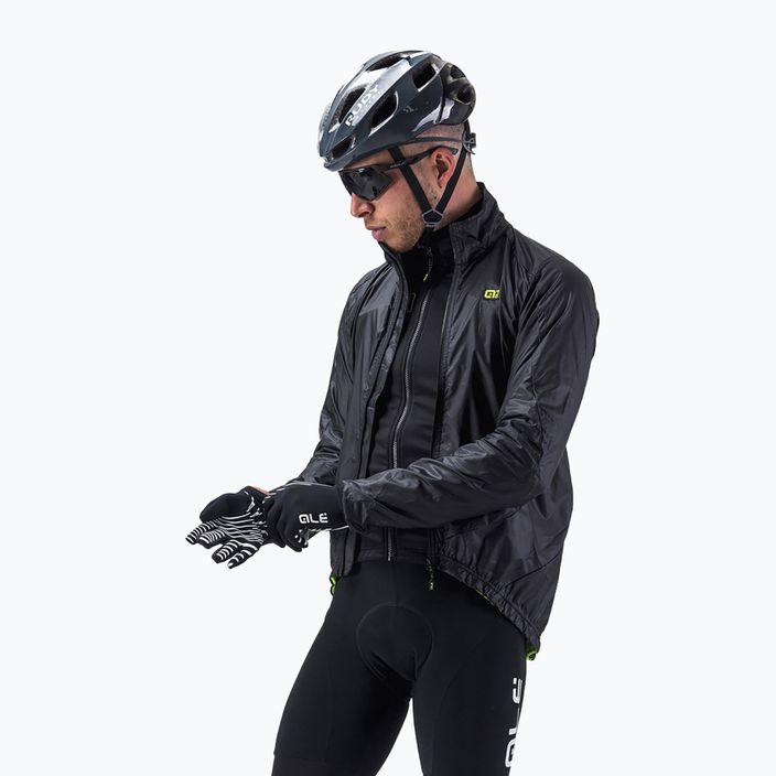 Geaca pentru bărbați Alé Giubbino Light Pack Bicycle Jacket negru L15040119