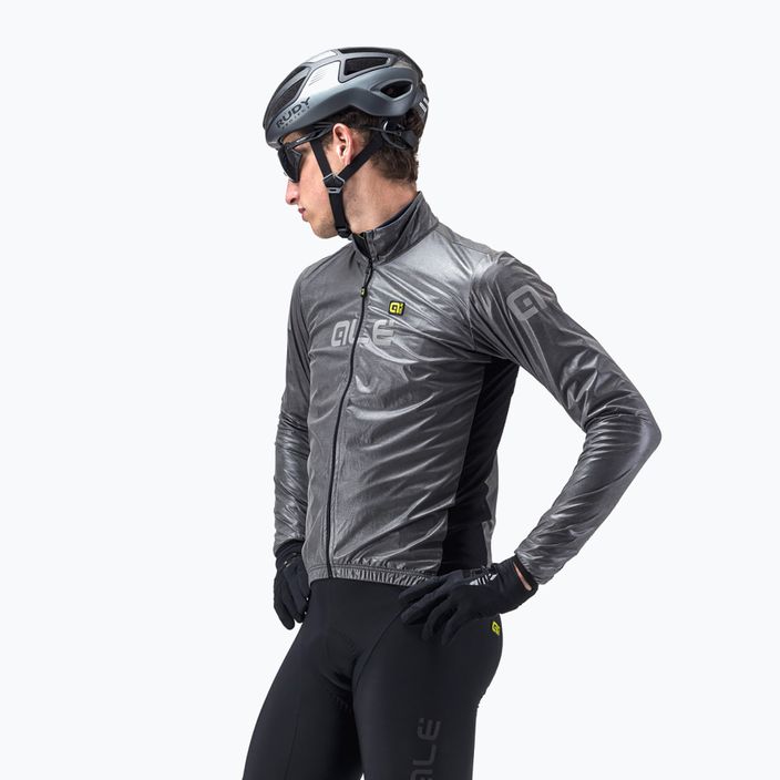 Jachetă de bicicletă pentru bărbați Alé Negru Gri reflectorizant L20037401