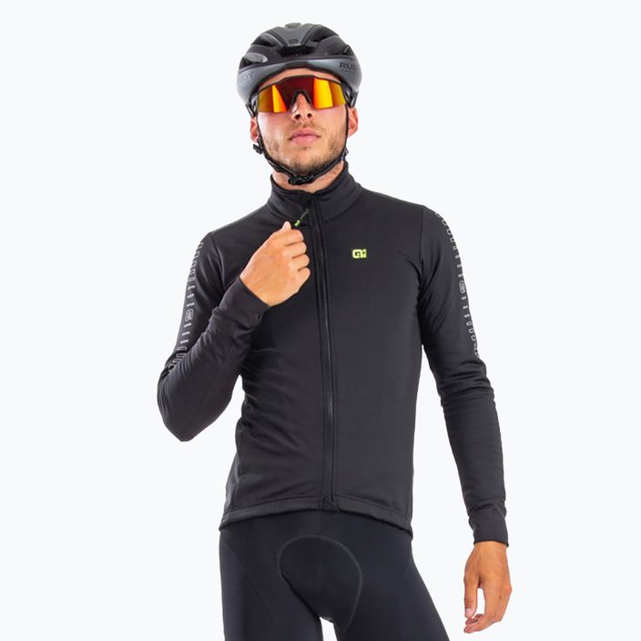 Jachetă de ciclism pentru bărbați Alé Fondo negru L21046401