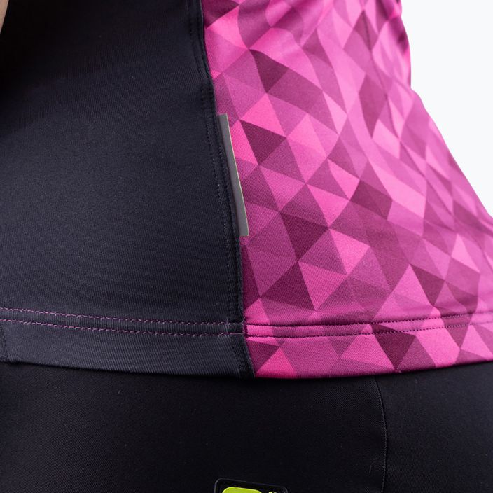 Tricou de ciclism pentru femei Alé Triangles roz-negru L21112543 7