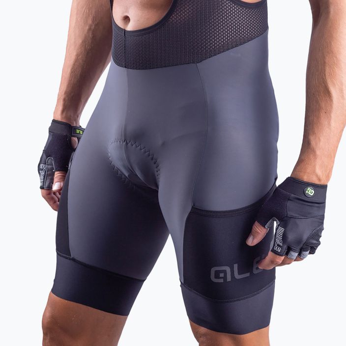 Pantaloni scurți de ciclism pentru bărbați Alé Stones Cargo Bibshorts grey 3
