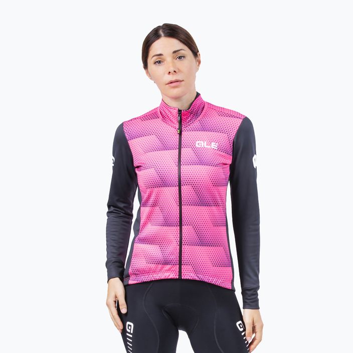Jachetă de bicicletă pentru femei Alé Sharp roz L22023543 4