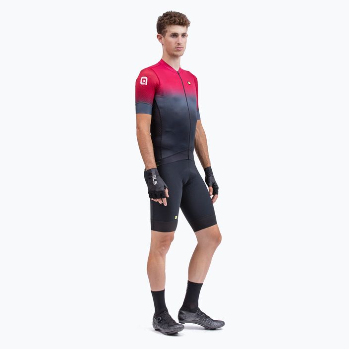 Tricou de ciclism Alé Gradient pentru bărbați negru/roșu L22144426 2