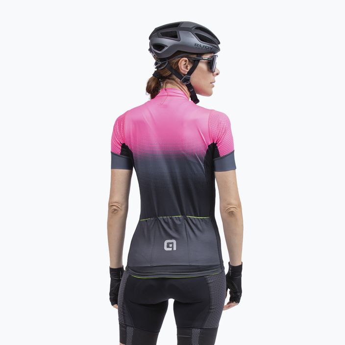 Tricou de ciclism pentru femei Alé Gradient negru/roz L22175543 4