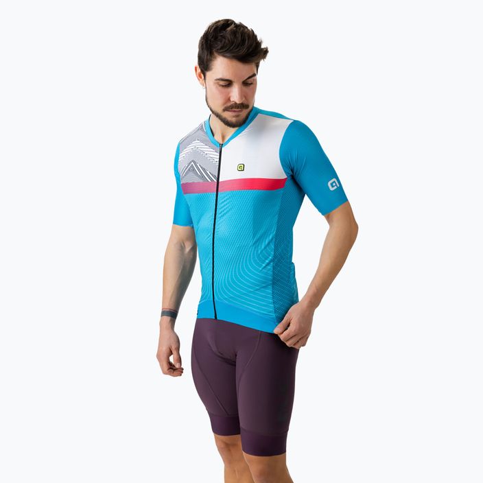 Tricou de ciclism pentru bărbați Alé Zig Zag albastru L23081461 2