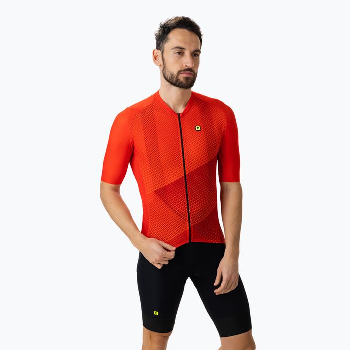 Tricou de ciclism pentru bărbați Alé Web roșu L23091405 2