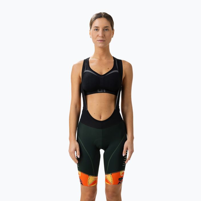 Pantaloni scurți de ciclism pentru femei Alé Rio bibshorts portocalii L23172529