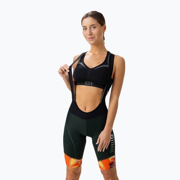 Pantaloni scurți de ciclism pentru femei Alé Rio bibshorts portocalii L23172529 3