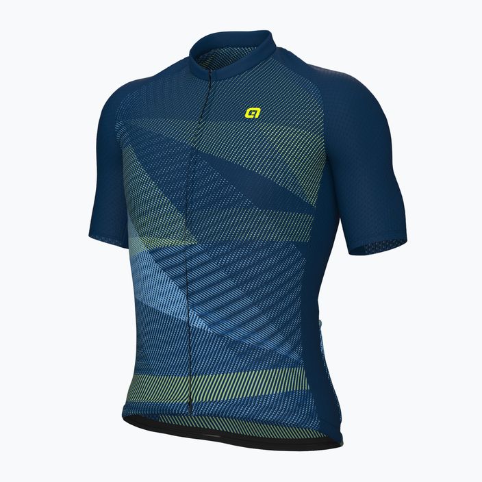 Tricou de ciclism pentru bărbați Alé Connect blue 7