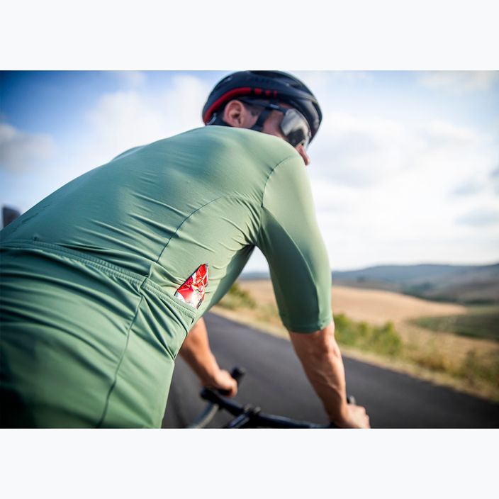 Tricou de ciclism pentru bărbați Alé Color Block Off Road army green 13