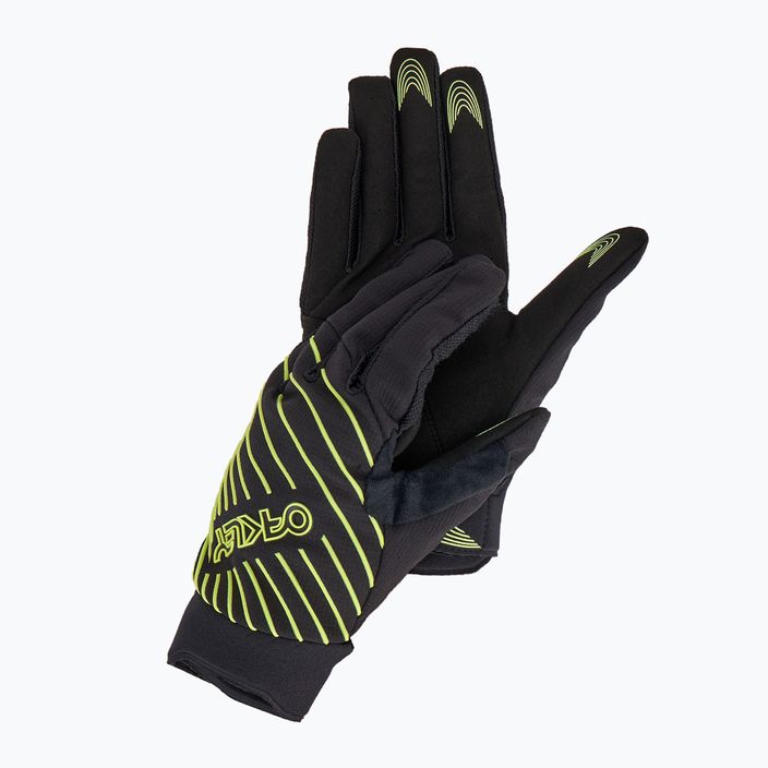 Oakley Drop In MTB Glove 2.0 negru/lt verde mănușă de ciclism