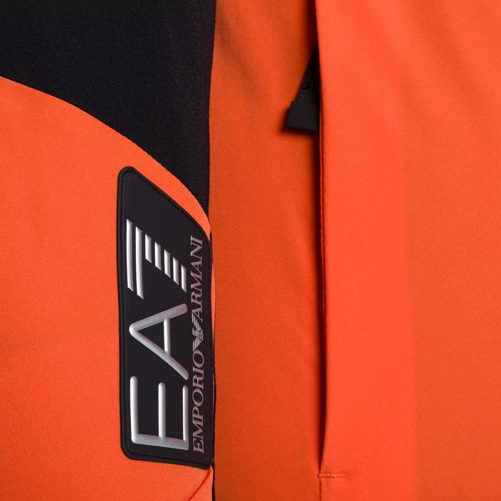 Jachetă de schi pentru bărbați EA7 Emporio Armani Giubbotto 6RPG07 portocaliu fluo 4