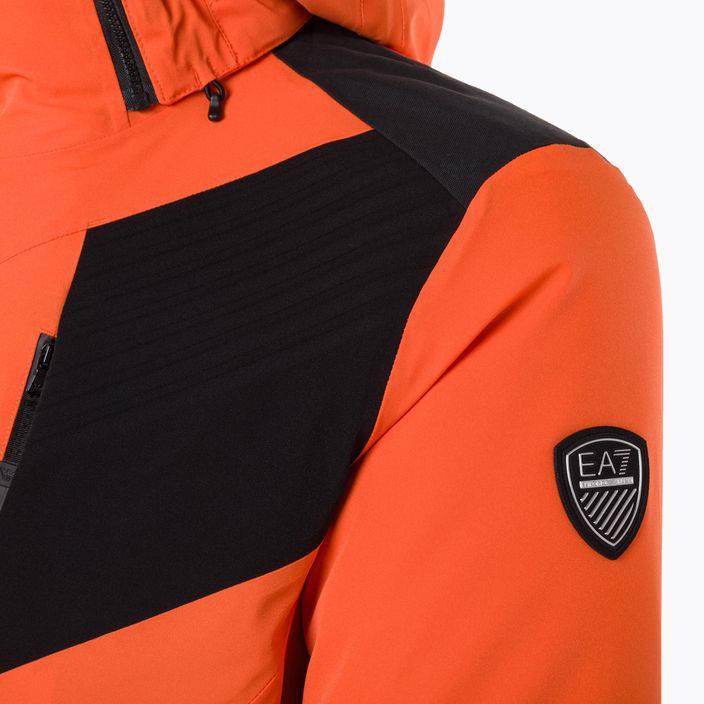 Jachetă de schi pentru bărbați EA7 Emporio Armani Giubbotto 6RPG07 portocaliu fluo 5
