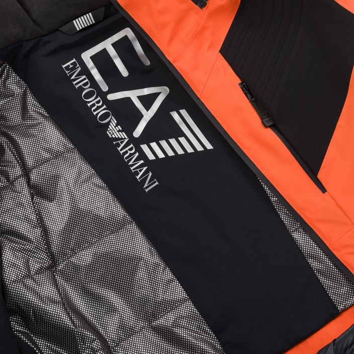 Jachetă de schi pentru bărbați EA7 Emporio Armani Giubbotto 6RPG07 portocaliu fluo 7