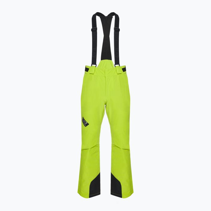 EA7 Emporio Armani pantaloni de schi pentru bărbați Pantaloni 6RPP27 verde lămâie