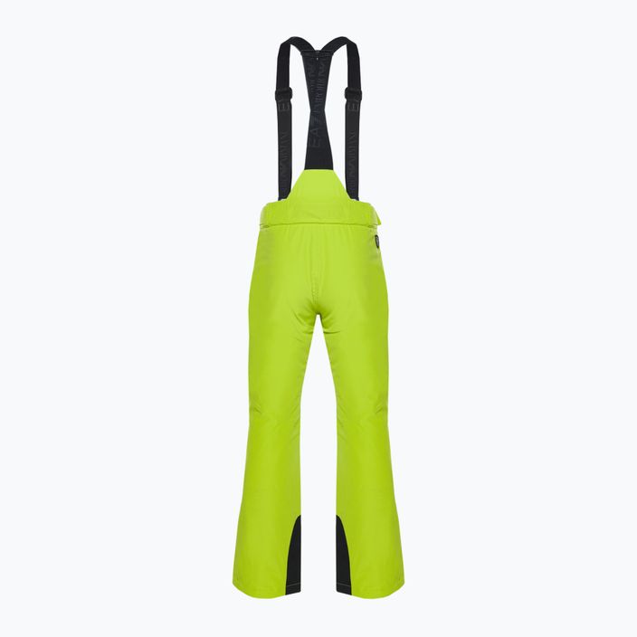 EA7 Emporio Armani pantaloni de schi pentru bărbați Pantaloni 6RPP27 verde lămâie 2