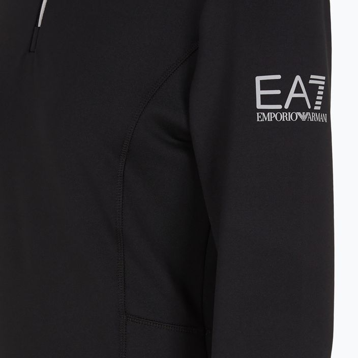 EA7 Emporio Armani Felpa bluză de trening pentru femei 8NTM46 negru 3
