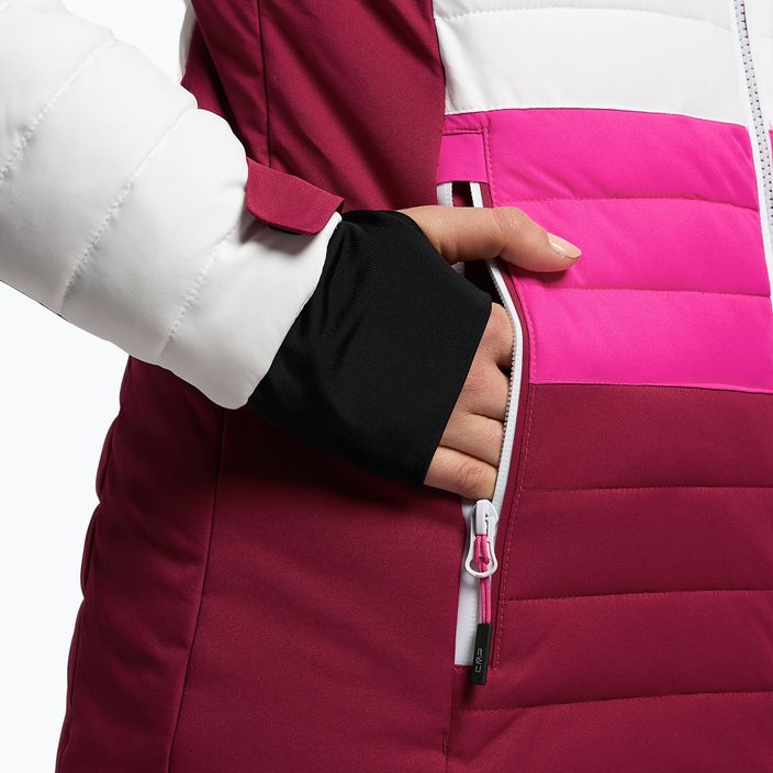 Jachetă de schi pentru femei CMP roz și alb 31W0226/A001 7