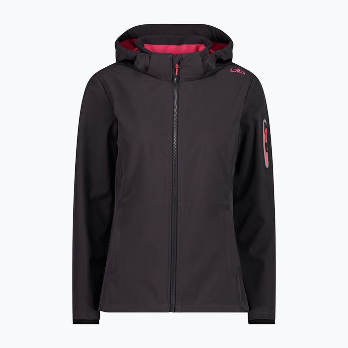 Jachetă softshell CMP Zip 05UG pentru femei, negru/roz 39A5006/05UG/D36 6